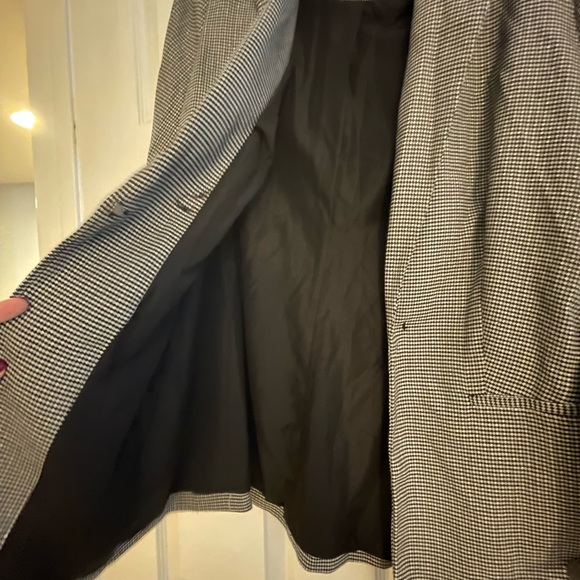 Nine West Black and Gray Print Coat - Picture 2 of 8